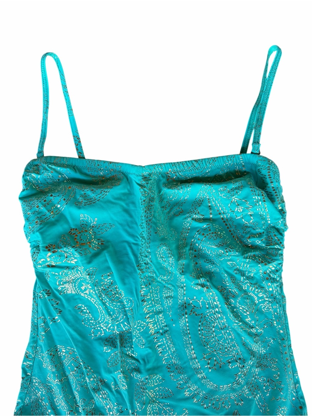 Late 70s/80s Gottex, Featuring Signature of Founder Lea Gottlieb, Metallic Gold - Picture 2 of 9